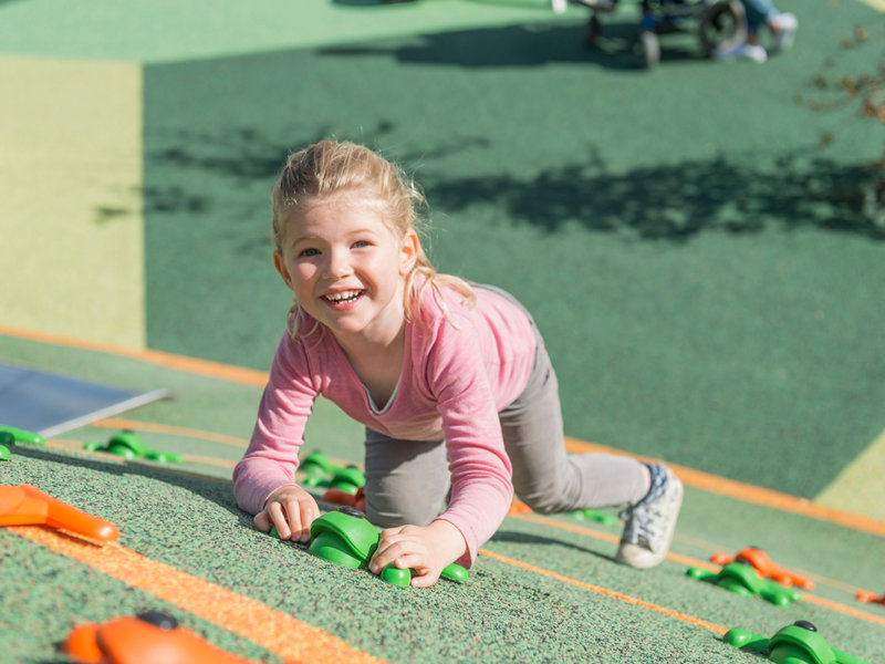 Playground surfacing for community parks and spaces.